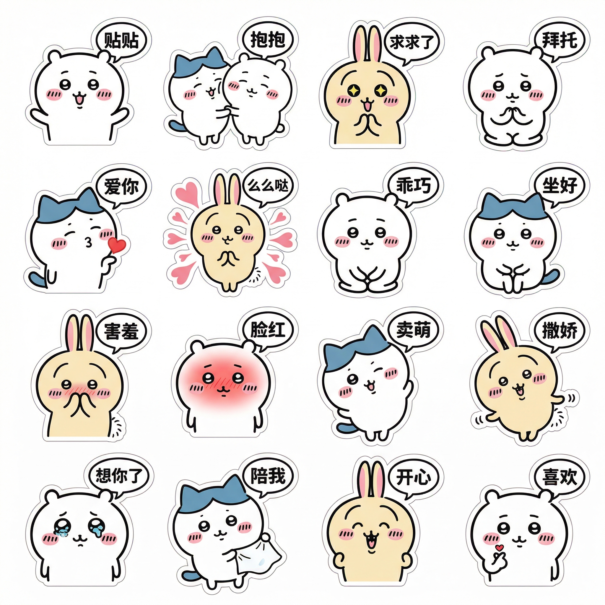 Cute Flirting Stickers